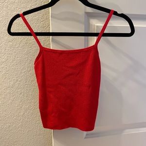 Red ribbed crop